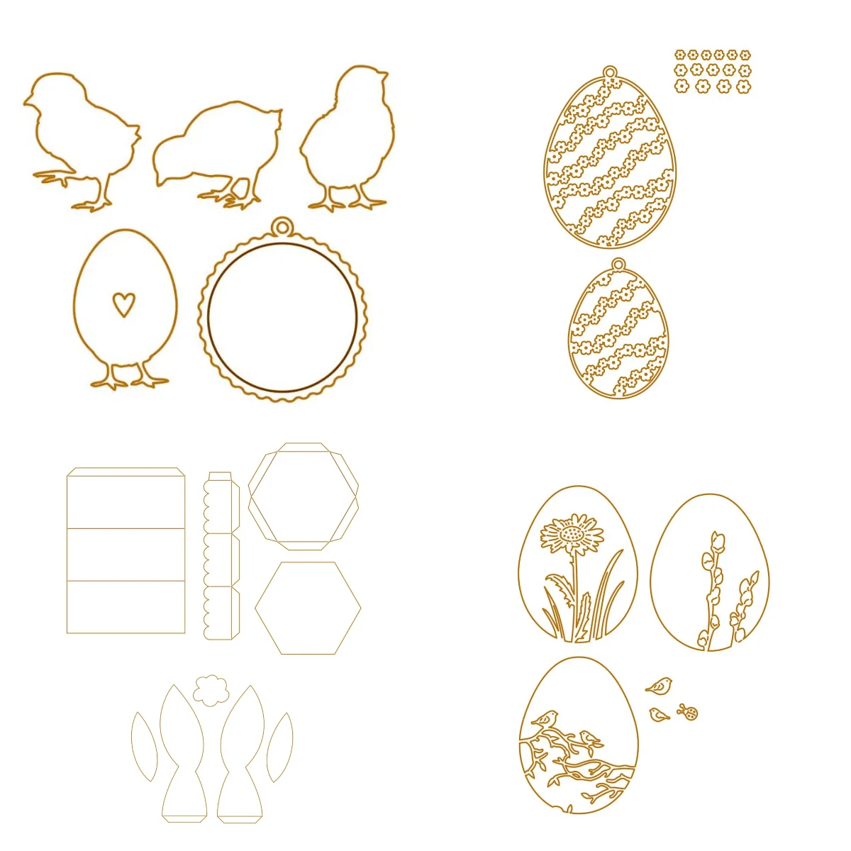 

Easter Carrots Stamps 2026 New Metal Cutting Dies For DIY Scrapbooking Crafts Maker Photo Album Template Handmade Decoration