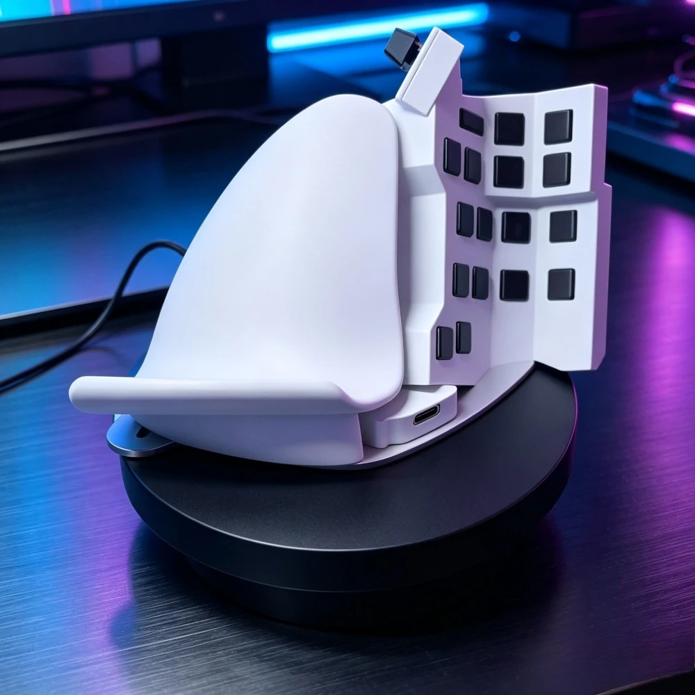 Game One-handed Keyboard AzeronCyro Upgraded Mouse 3 Mode Left Right Hand Wireless Joystick Keyboard 3D Gaming Accessories