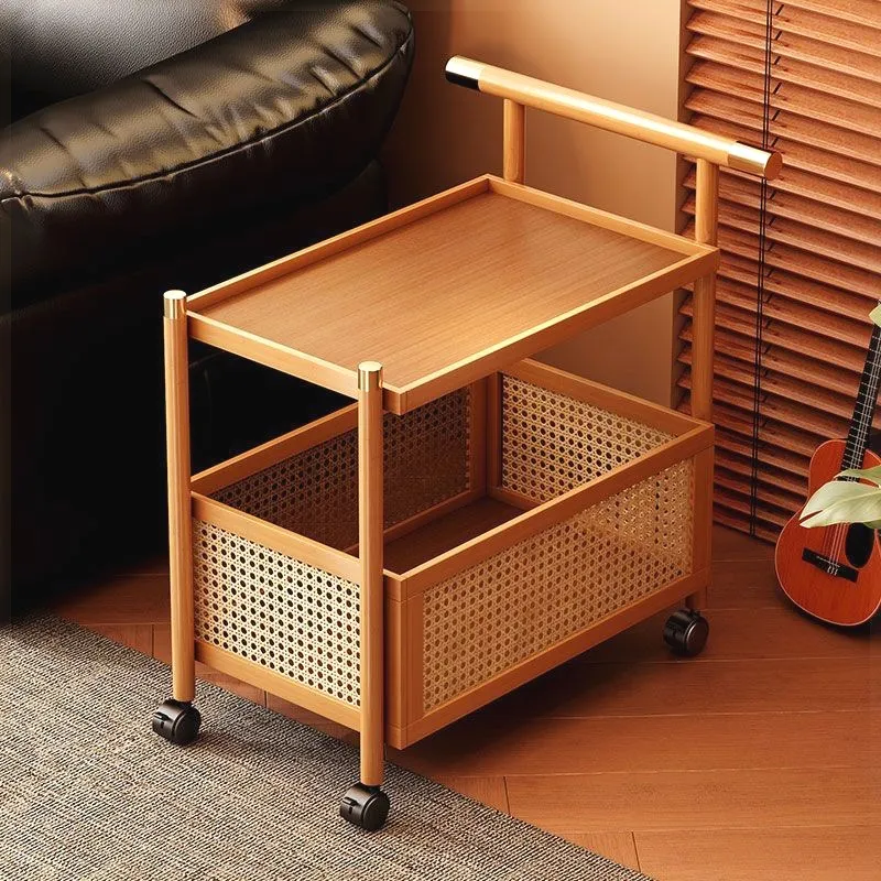 فائدة مركبة فندق عربة اليد عربة خشبية المحمولة فندق عربة اليد مأدبة عربة بالتفصيل Reinigungs Wagen أثاث المكاتب #4