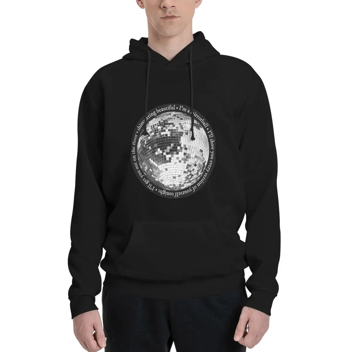 

Mirrorball Polyester Hoodie Men's Sweatershirt Warm Dif Colors Sizes