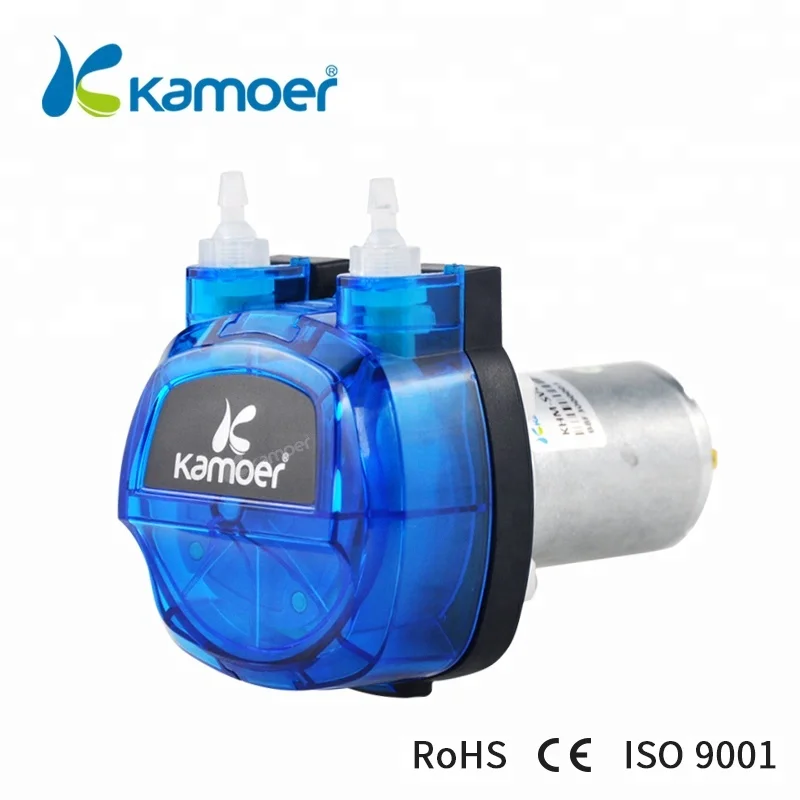 Kamoer KHM High-precision 24V DC Motor Laboratory Test ferrous sulfate ether ethanol cooking oil peristaltic pump for milk