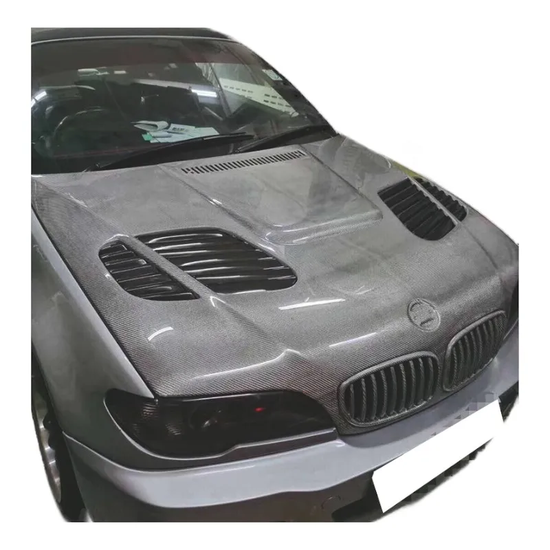 Carbon Fiber for BMW E46 M3 2 Door Car Front Hood Lid Bonnet,100% tested well view 6