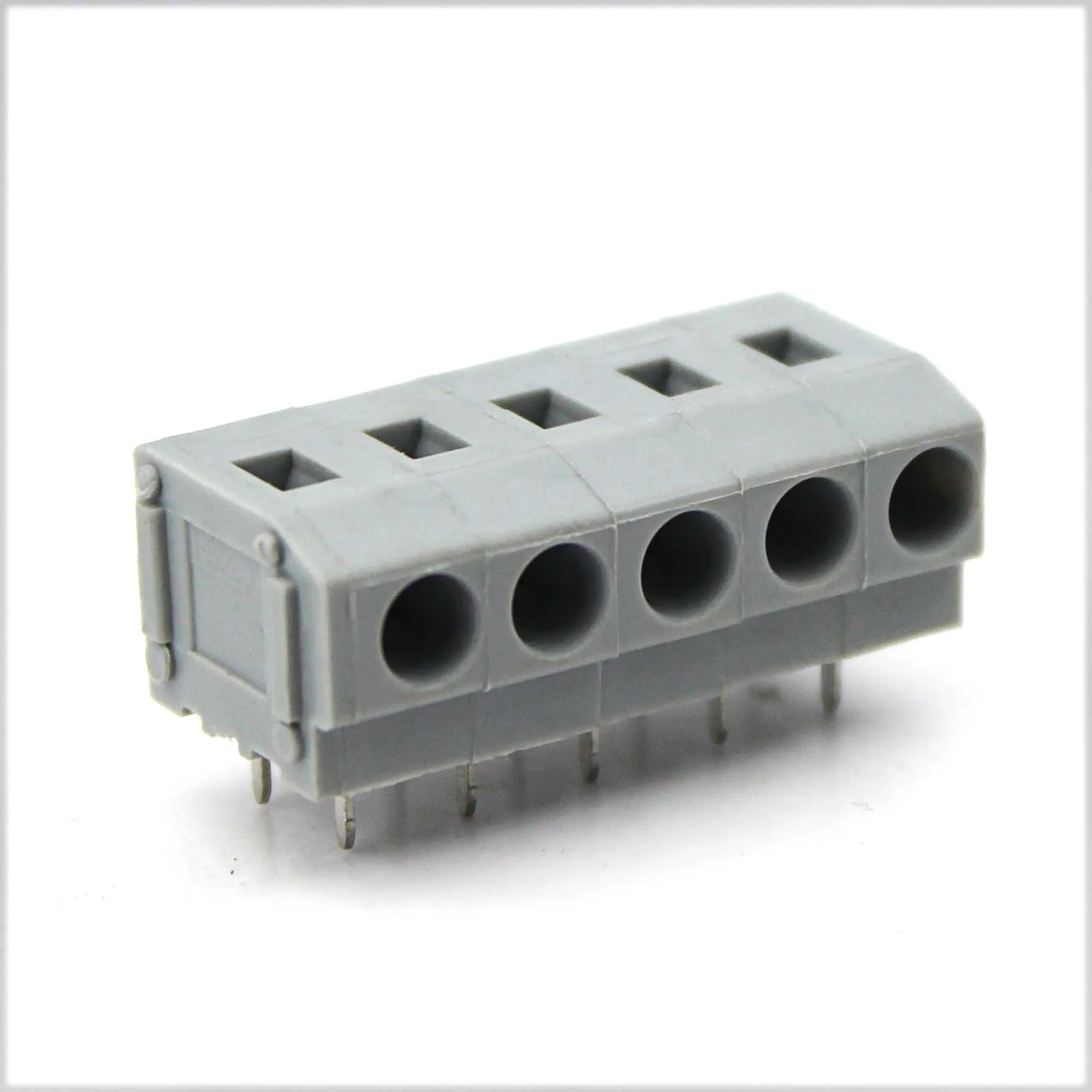 100PIN grey  5.0 PCB SPRING TERMINAL BLOCKS DG235W-5.0mm 2PIN ~ 12PIN SCREWLESS CONNECTOR PHOENIX CONTACT EDGSON KEFA