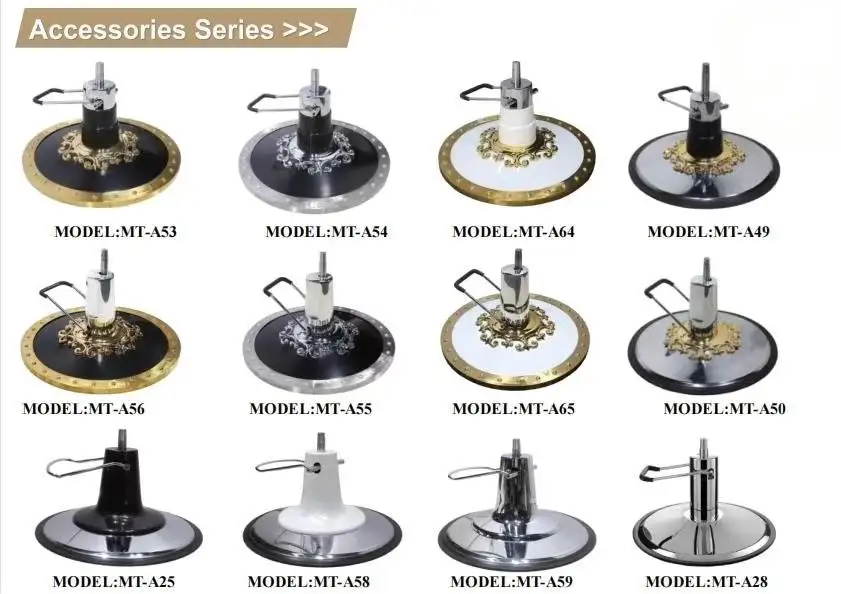 Vintage Hydraulischer 360° Drehbarer Schwerlast-Friseurstuhl, Anpassbar für Friseursalon und Barbershop – Detail 13