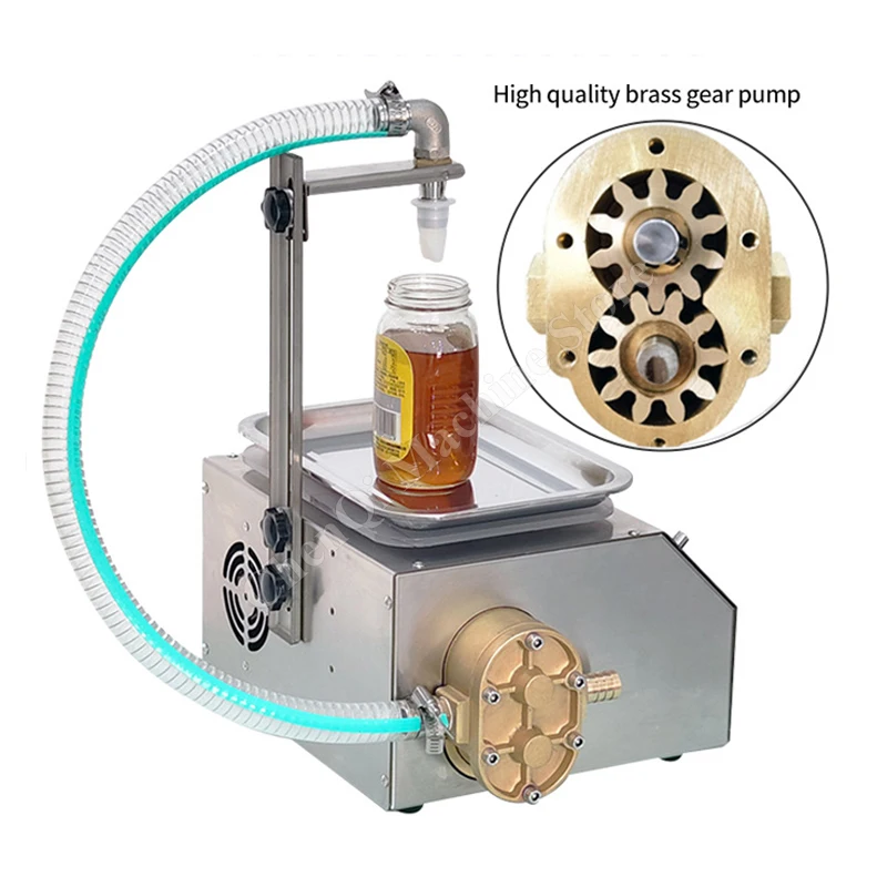 Maszyna do napełniania miodem, pompa zębata, napełniarka do ketchupu, sosu sezamowego, pasty, soku, masła orzechowego, maszyna do napełniania płynów o wysokiej lepkości.