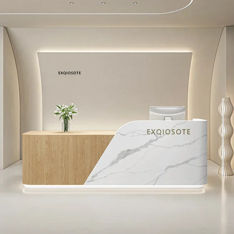 beauty salon church pulpit business counter beauty salon reception modern cash register counter Reception table reception desk