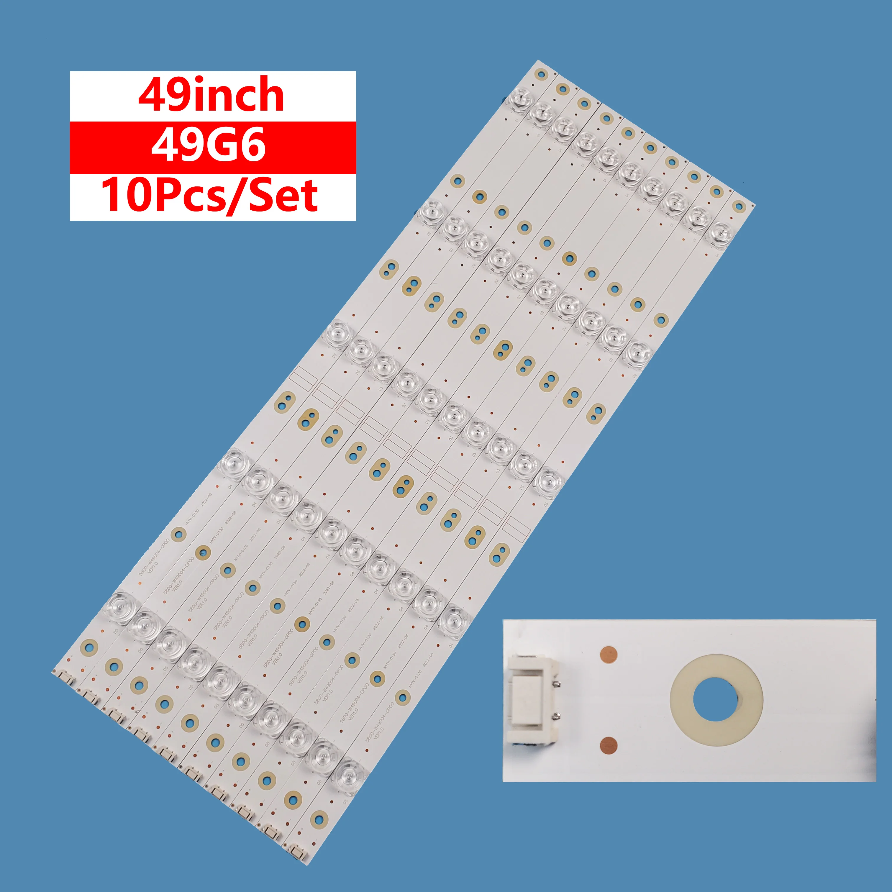 

LED strip for 49G6 SW49S6SUG 49U7750 49U7750VM 49U7750VQ 5800-W49004-0P00 0P10 303SW490035 SW49D05-ZC14CG-03