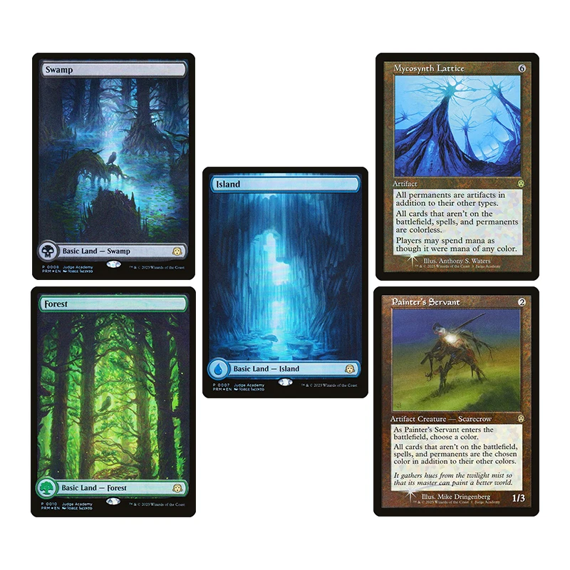 

Homemade Diy Magic The Gatherings Storms Trading Card Game Painters Servant Mycosynth Lattice Island Collection Card Toys Gift