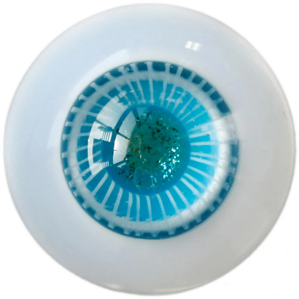 [Wamami] Bezaubernde türkisfarbene glitzernde handgefertigte Glasaugen SW06 für BJD- und Reborn-Puppenhandwerk in voller Größe