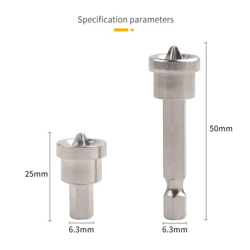 Magnetic Positioning Screwdriver Bits Head Woodworking Screw Hex Shank Positioning Bit batch Head for Gypsum Board