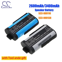 Głośnik 533-000116 2600mAh/3400mAh 7.4V akumulator litowo-jonowy dla Logitech UE MegaBoom S-00147 533-000138