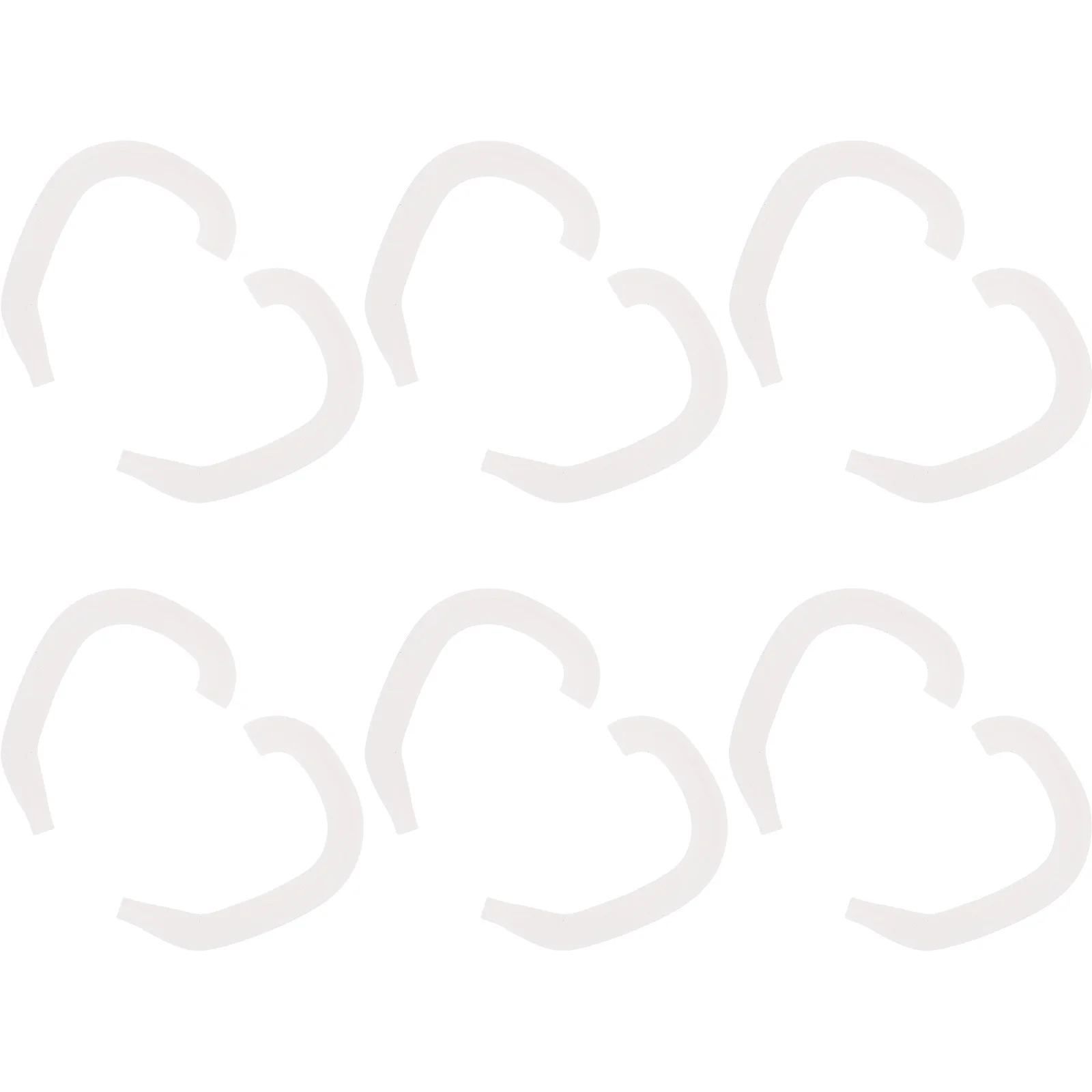 6 أزواج من السيليكون مصحح أذن الطفل جاحظ دعم الأذن قناع تثبيت مريح الأذن منصات العظام لحديثي الولادة