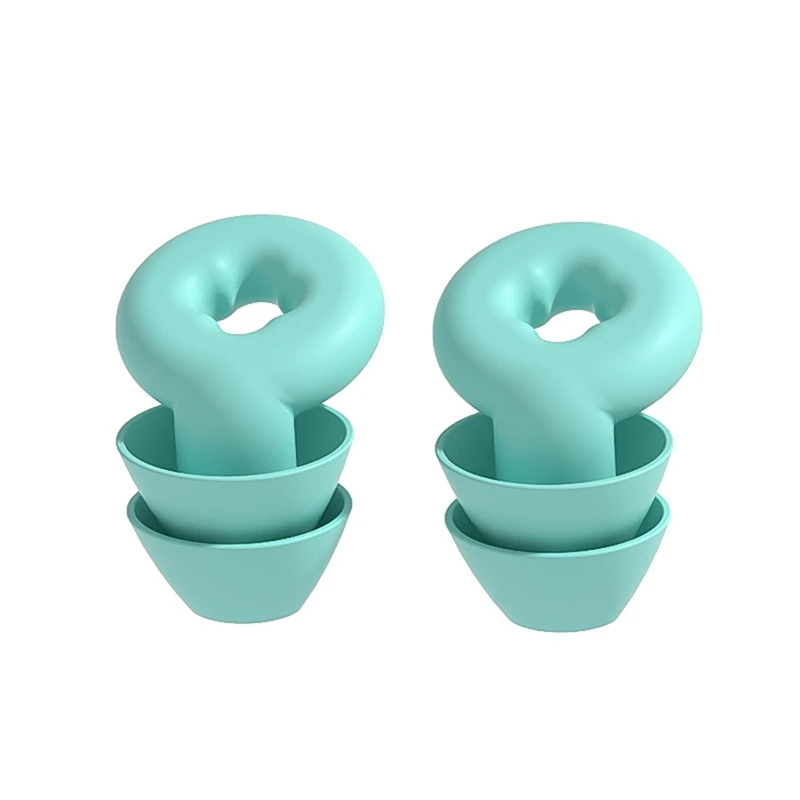 Soft Ear Plugs For Noise Reduction Waterproof Silicone Ear Plug For Sleeping Airplanes Noise Sensitivity