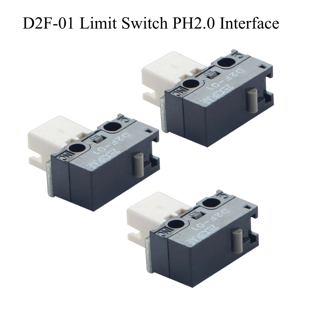 ​2pcs/3pcs D2F-01 Limit Switch PH2.0 Interface for ERCF' V2  Rabbit Micro-switch for DIY 3D Printers Accessories