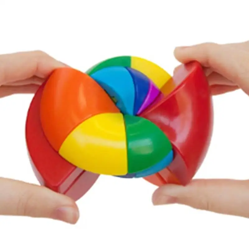 Rainbow Twist Puzzle Cube Strange Shape Stickerless Educational Toys Creative Gifts For Teenage Boys Kids Adults кубик рубик