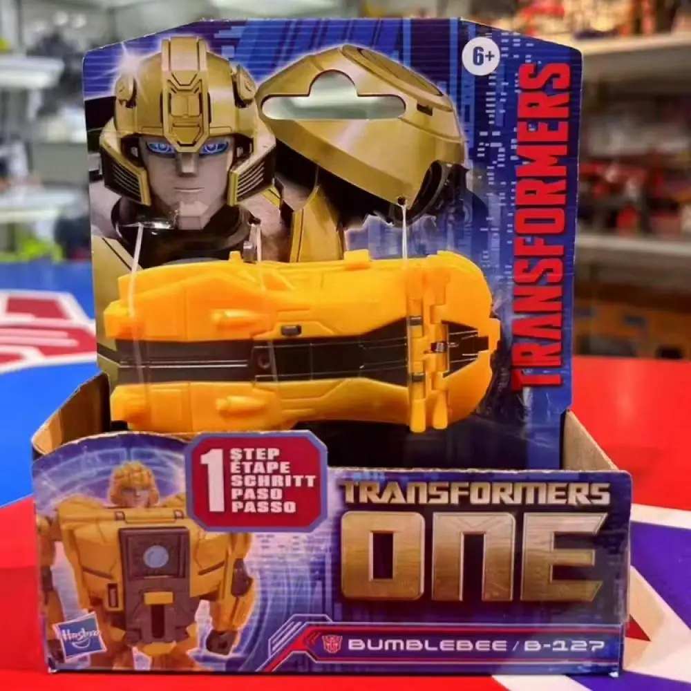 Klassieke Hasbro Transformers Origin Gear One Step Transformation Bumblebee Cartoon Anime Beweegbare Humanoïde Speelgoed Model Verjaardagscadeau