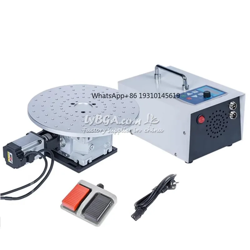 

【From China】LY Flat Rotating Disc Multi Station Rotating Platform Automatic Speed Control D300mm Disk Diameter Worktable 220V Po