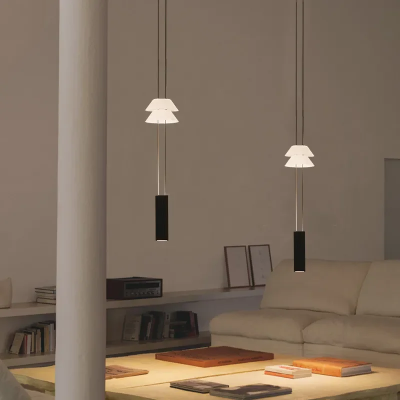 Nordic Modern Simple Flamingo Chandelier Creative Personality Bedside Lamp Danish Designer Model Room Light Metal Glass
