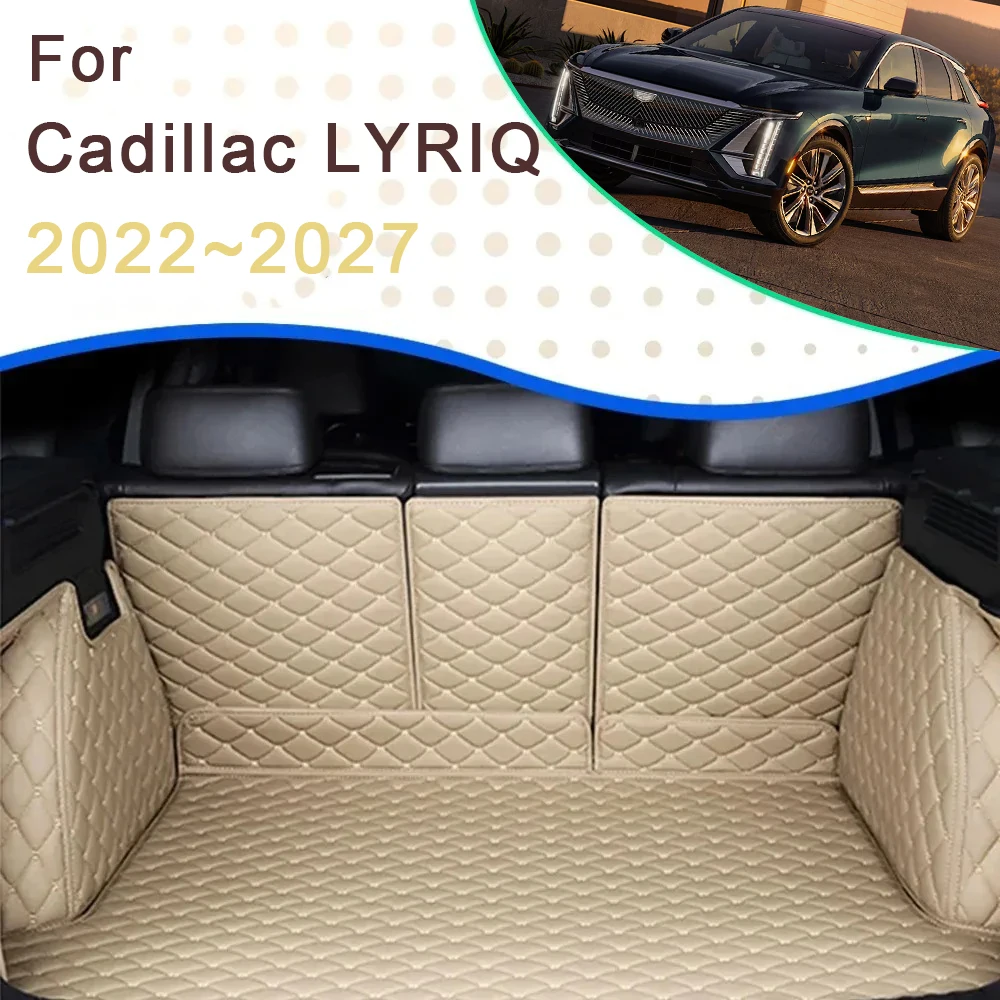 

Автомобильный багажник для Cadillac LYRIQ EV 2023 2024 2025 2026 2027 Коврик Задние коврики для багажника Коврики для хранения автомобильных аксессуаров