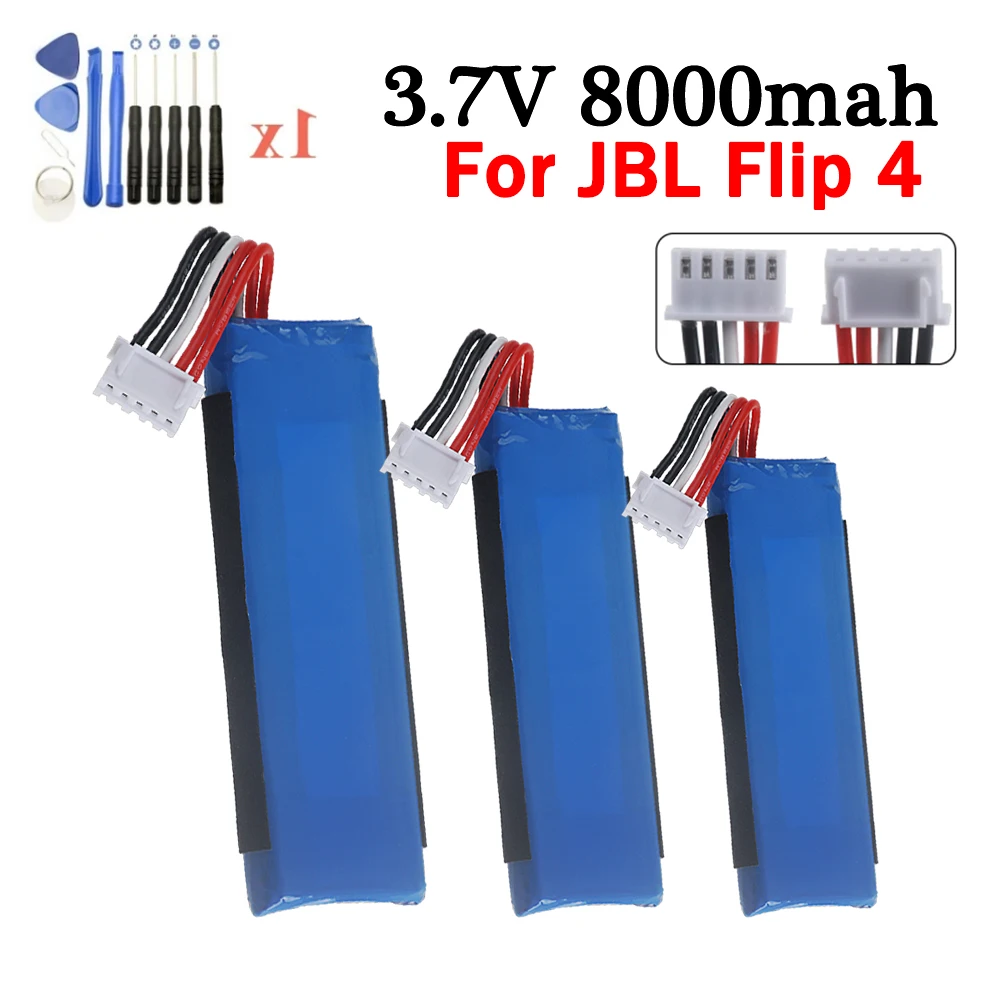 High Capacity Battery Compatible with JBL Flip4, Flip 4, Flip 4 Special Edition, Replacement for GSP872693 01 (Li-Polymer 3.7V
