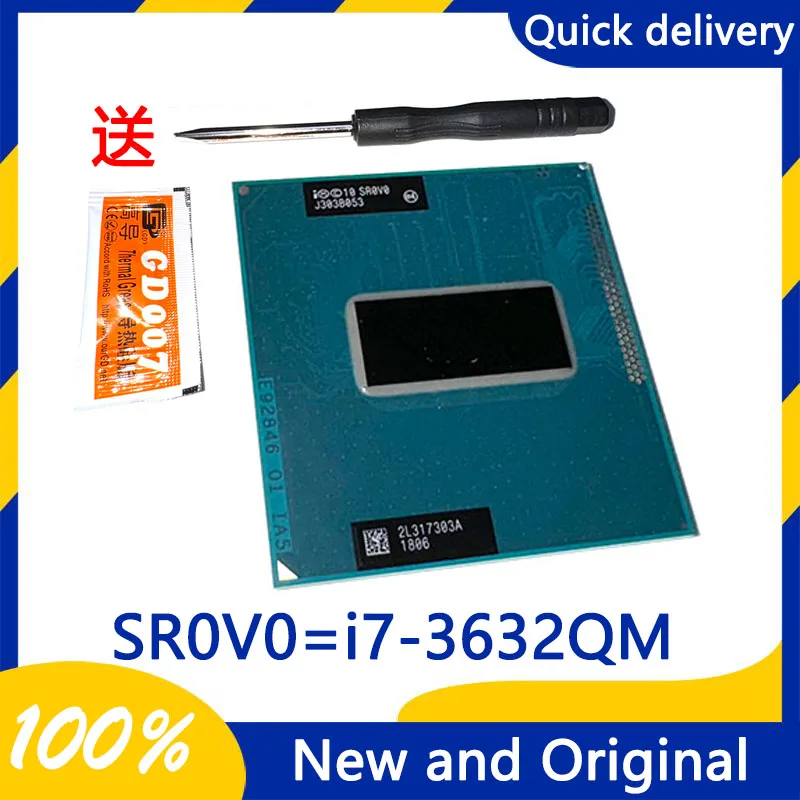 i7-3632QM CPU Processor i7 3632QM SR0V0 2.2 GHz Used Quad-Core Eight-Thread CPU Processor 6M 35W Socket G2 / rPGA988B