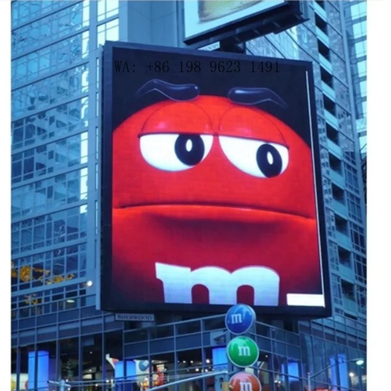 P8 High End Outdoor LED Display Full Color High Definition Waterproof Fixed Screen for Premium Outdoor Commercial Advertising