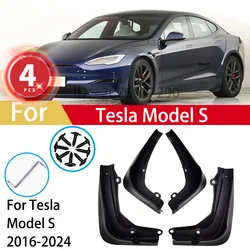 For Tesla Model S 2018 2019 2020 2022 2023 2024 Mud Flaps Splash Guards MudFlaps Front Rear Fender Mudguards Car Accessories