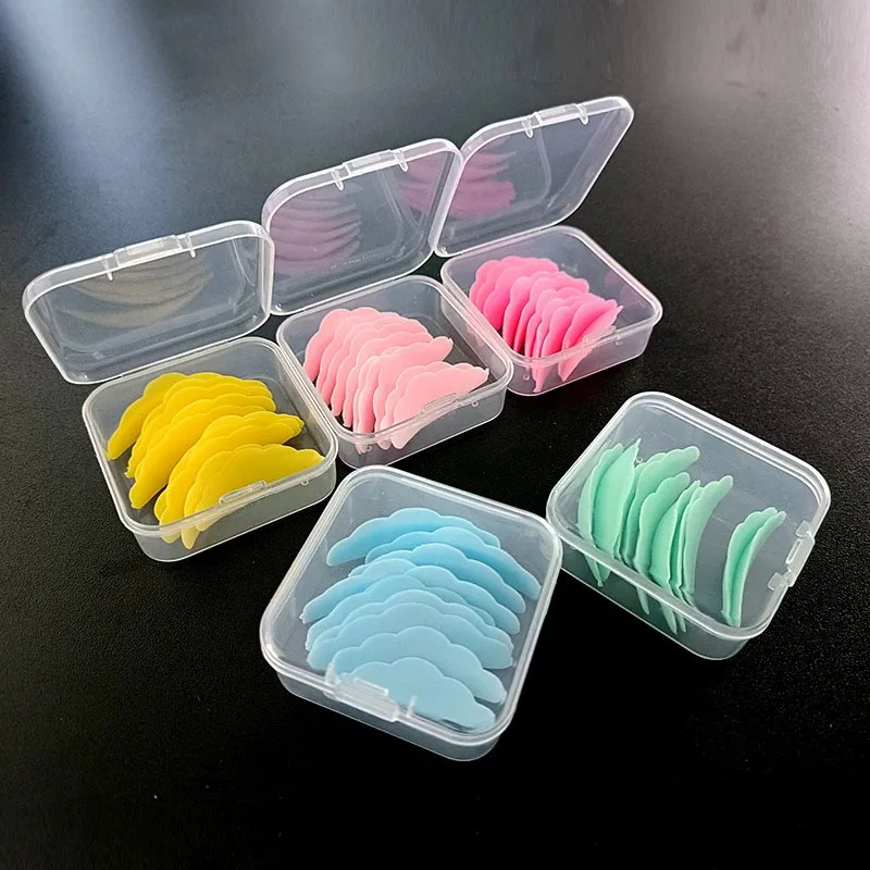 5 Paar 3D-Verlängerungsstäbe, wiederverwendbares Make-up-Set, Silikon-Laminierpad, Wimpernzange, Wimpern-Lifting-Pad, Wimpern-Lifting