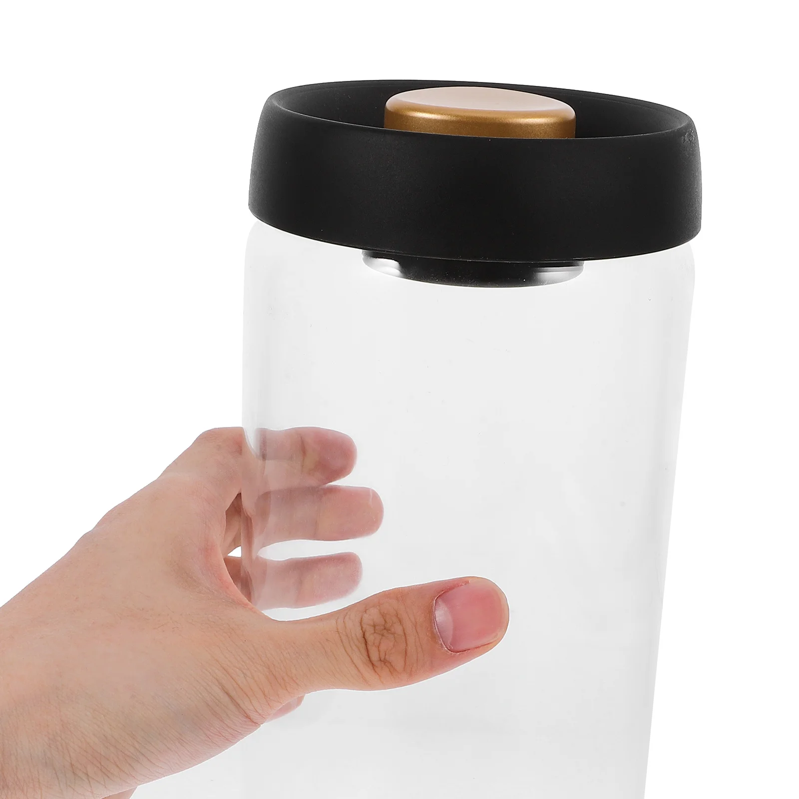 

1800Ml Airtight Glass Food Storage Container with Silicone Seal Lid for Fridge Dry Goods Coffee Beans Spices Preservation