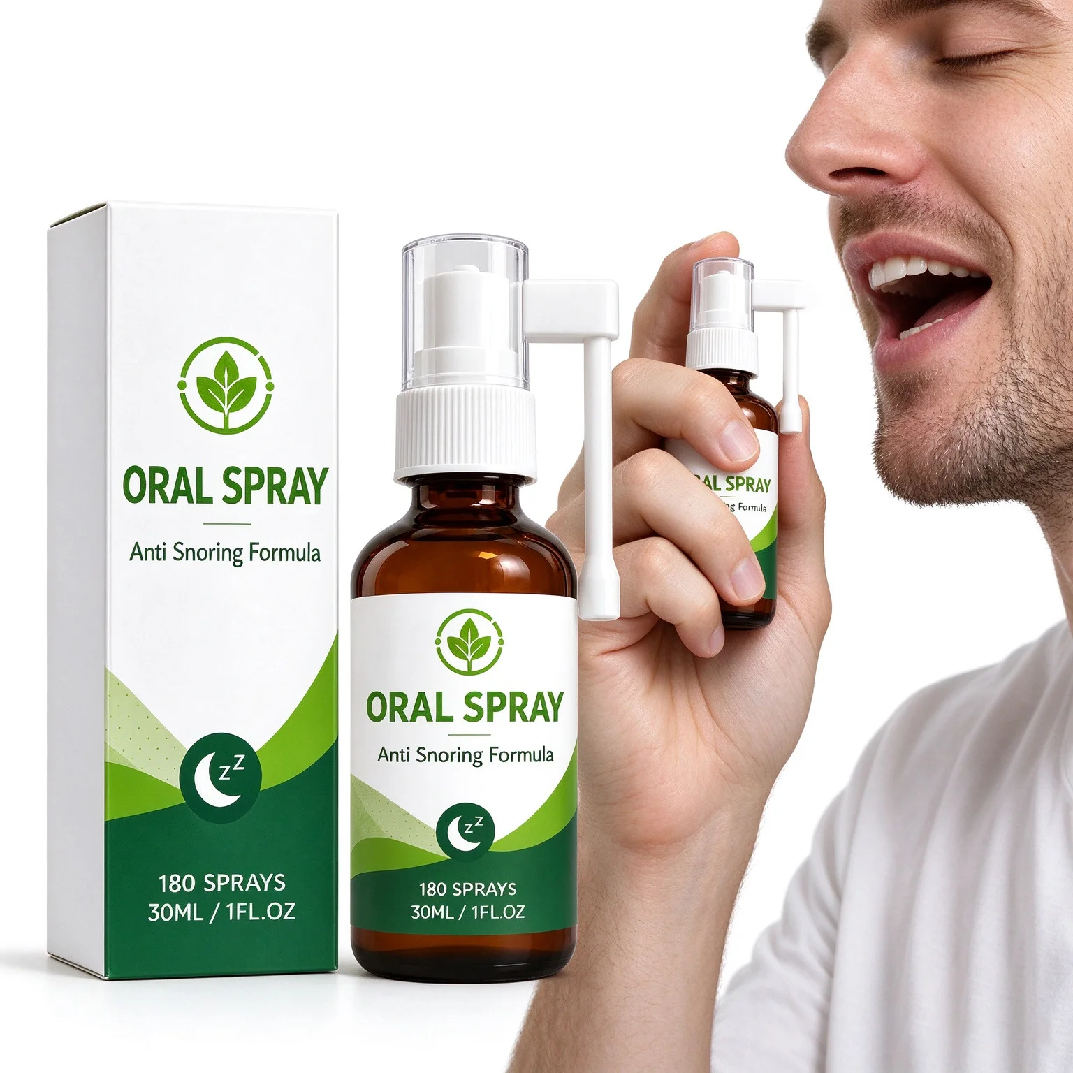 Oral Spray Anti Snoring Soothe Throat Eases Oral Dryness Improve Breathing Comfort Fresh Breath Night Sleep Aid Oral Care Spray