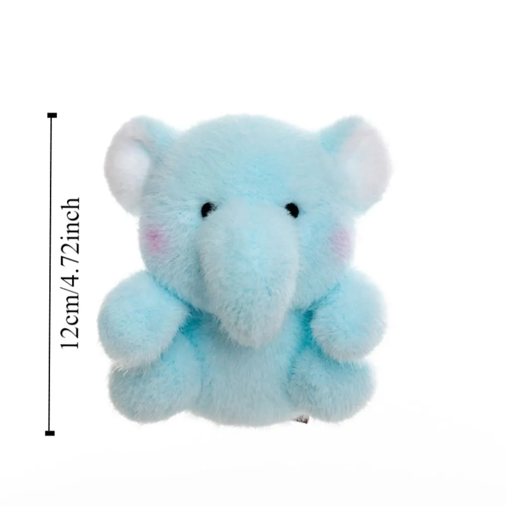 Peluche Mini Elefante, Giocattoli in Cotone PP, Bambola per Dormire, Pinguino di Peluche, Cuscino Decorativo 12cm