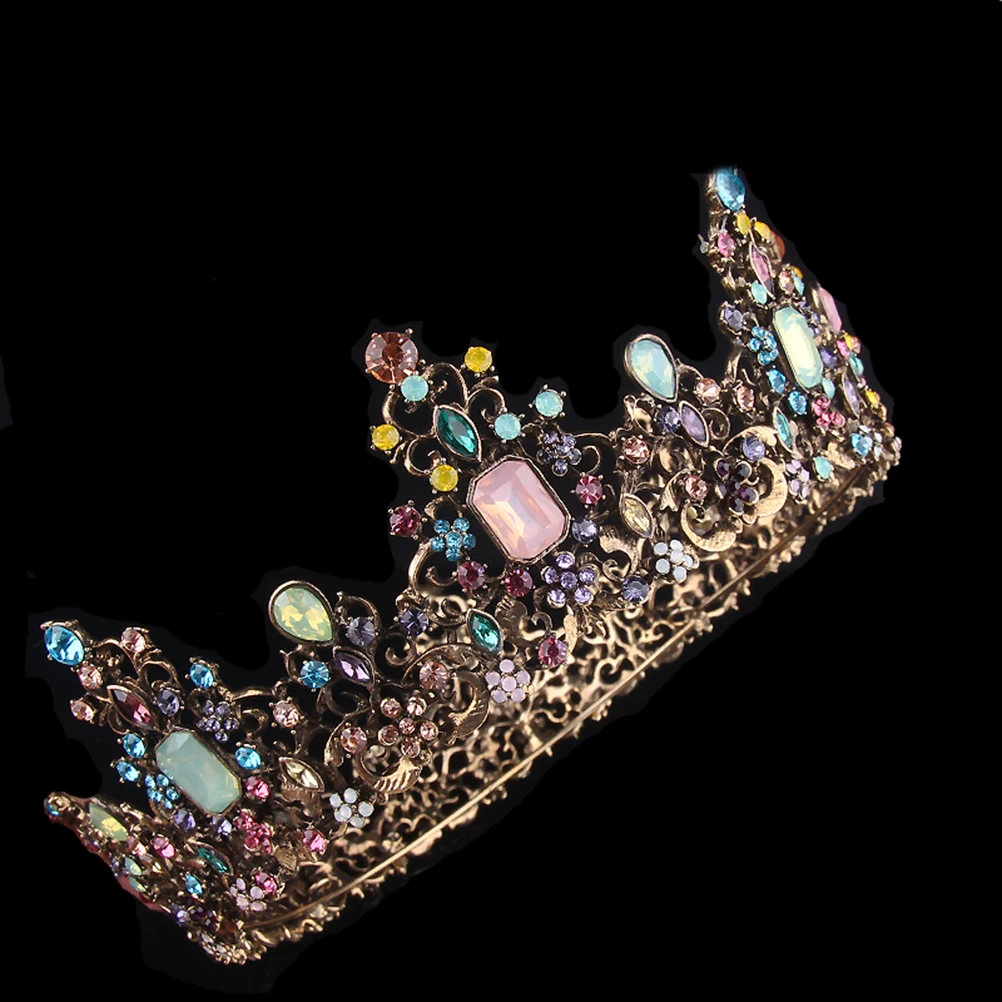 

Fashionable Alloy Sparkling Rhinestone Headwear Vintage Hair Accessory For Women Girls Wedding Parties Photography