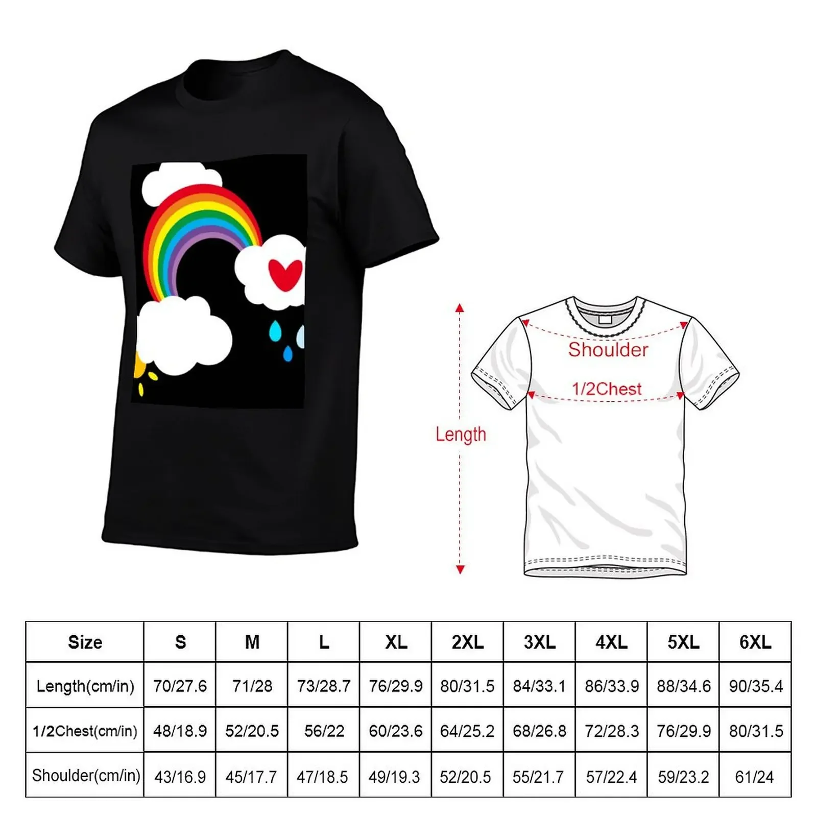 Rainbow Weather Pattern 14 T-Shirt cute tops tops tshirts for men