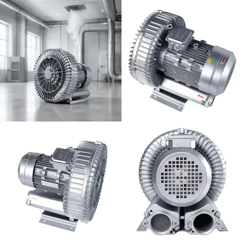 for Three-phase 380V 5.5kw 60Hz Regenerative Blower Vacuum Pump for Smoke and Fume Removal Industrial Air Suction Fan