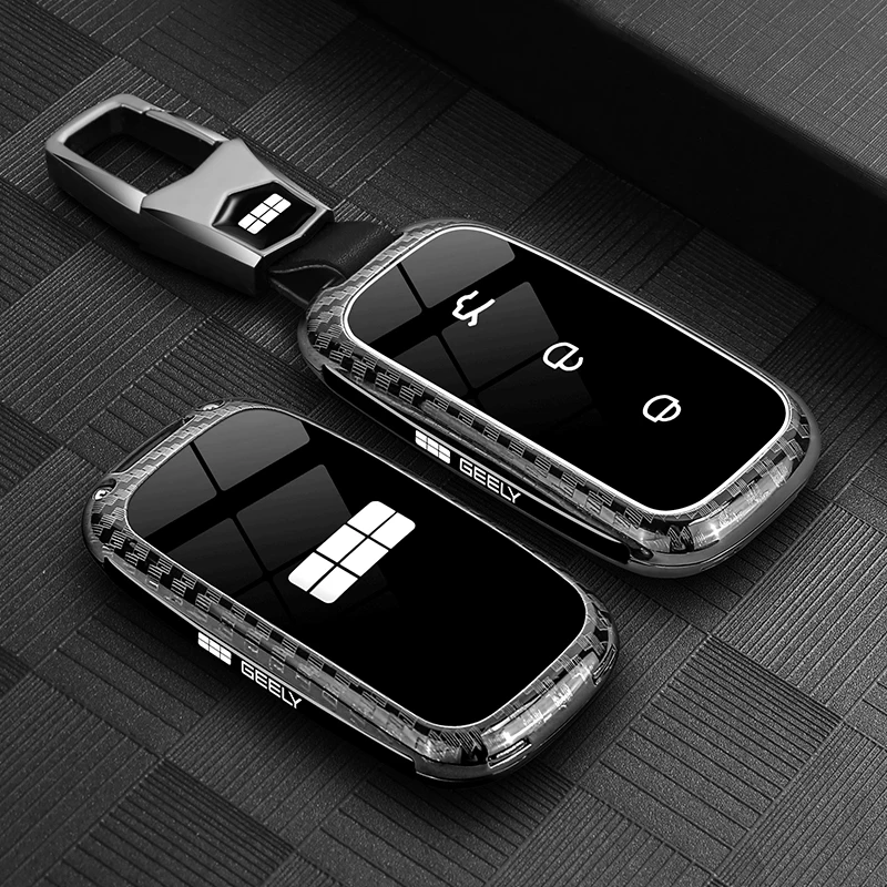 Suitable for Geely Galaxy L6 L7 E8 E5 Xingyao 8 Car Key Pack Alloy Leather High-end Car Key Chain Case Auto Accessories Man