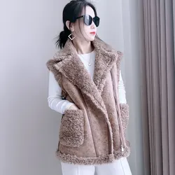 European Station Design Sense Imitation Fur Coat Female Autumn And Winter New Fashion Fur One Foreign Waistcoat Temperament Vest