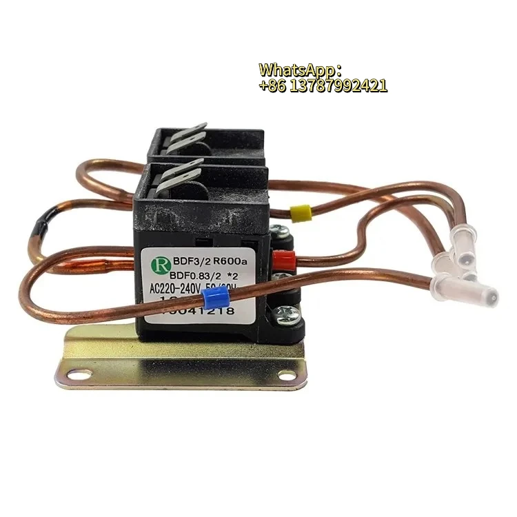 For  Refrigerator Parts Dual-Body Pulse Solenoid Valve BDF4/2 R600a R134a AC220V