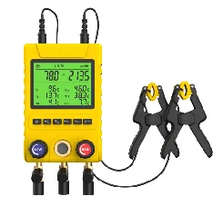 High Quality Plastic 100 Intelligent Digital HVAC Pressure Gauge R410A Refrigeration Electric Manifold Tool