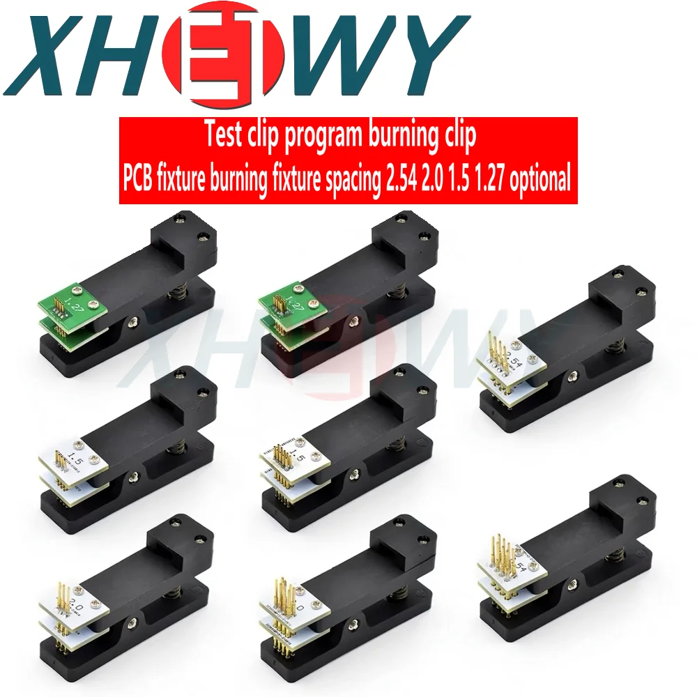 Stanowisko testowe zacisk PCB 1.27 1.5 2.0 2.54mm rozstaw zacisk do wypalania sondy Pogo Pin Program pobierania 3 4 5 6P 7P 8P 9P 10P
