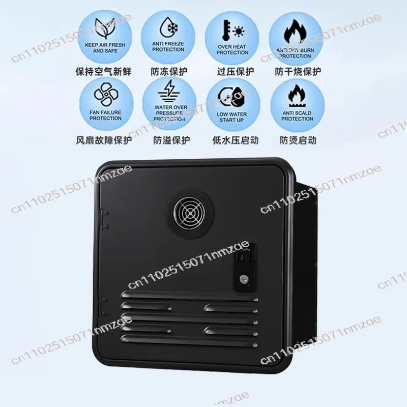 

Portable 12V 12L LPG Gas Water Heater for DC Camping RV Copper Burner, High Efficiency