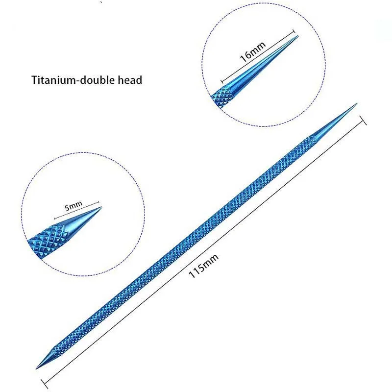 Tytanowy Dilator Castroviejo, podwójna końcówka, narzędzie chirurgiczne do oczu, 1 sztuka
