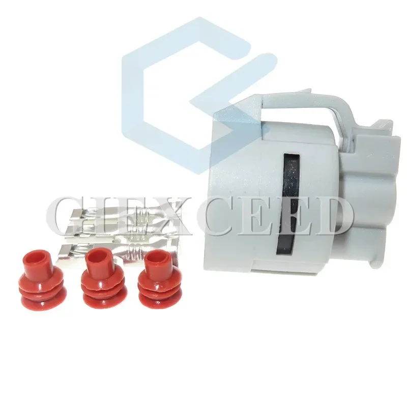 2 Sets 3 Pin AC Assembly 6187-3901 Waterproof Female Automotive Sealed Plug Auto Cable Connector Socket
