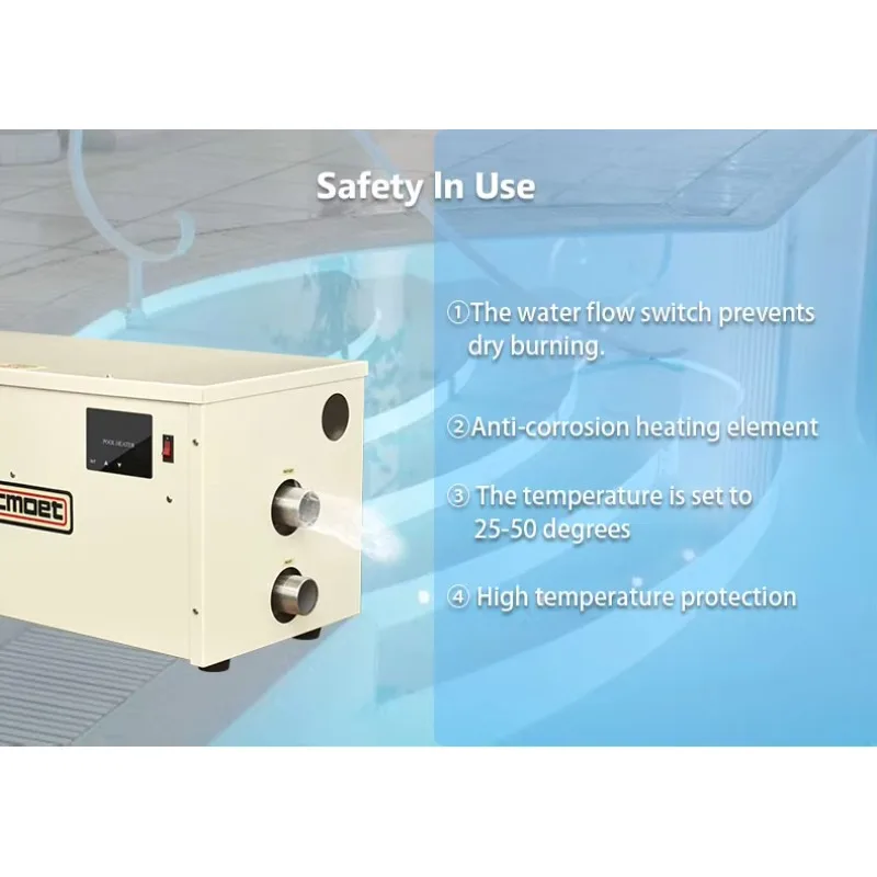 Sistema de calefacción de alta calidad, calentador de piscina, bomba de calor para natación, calentador de agua eléctrico para piscina de 380V 18-60kW