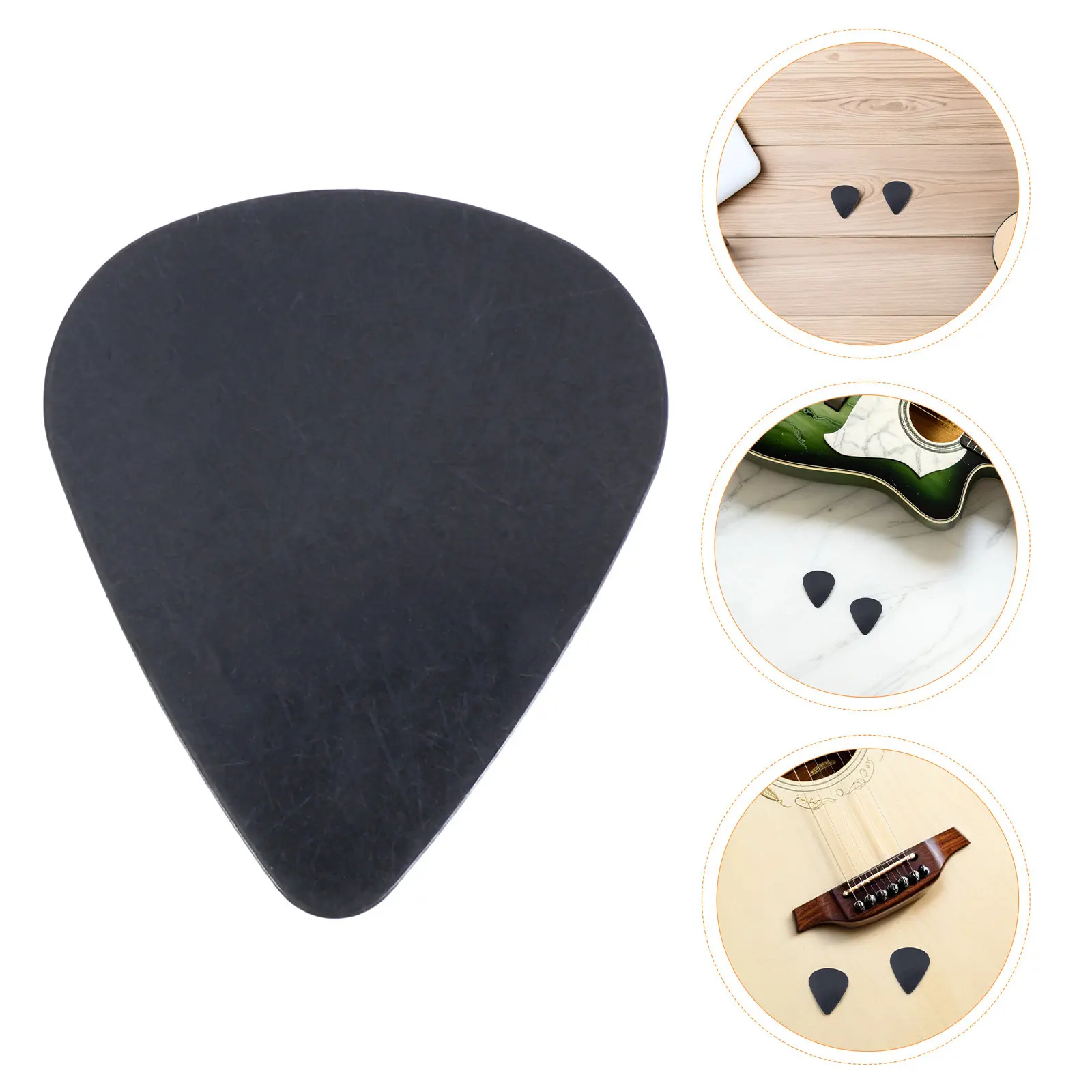 30 púas de guitarra delgadas de 0.5mm, de plástico negro, para guitarra acústica, eléctrica, bajo, ukelele, práctica, jazz, banda, accesorios de guitarra