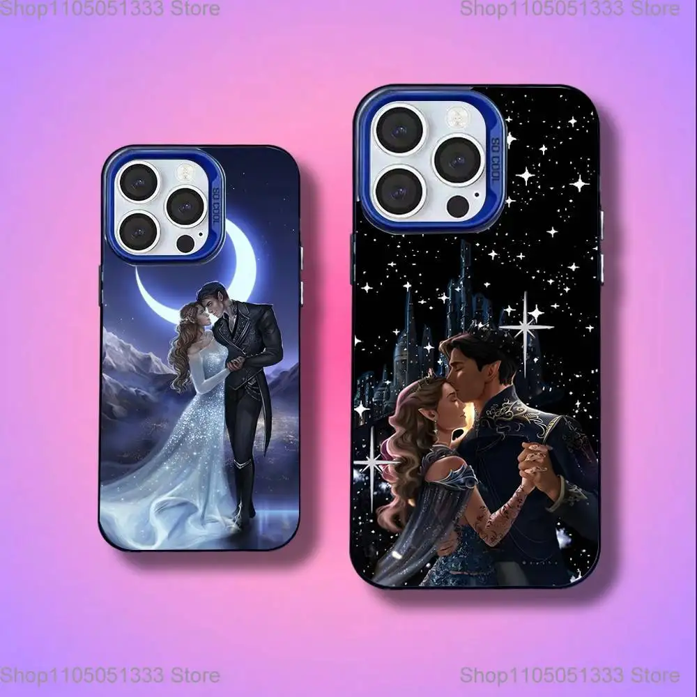 

A Court of M-Mist and Fury Acotar Phone Case For iPhone 16,15,14,13,12,11,Mini,Pro,E,SE4,XS,MAX Blue Candy Matte Cover