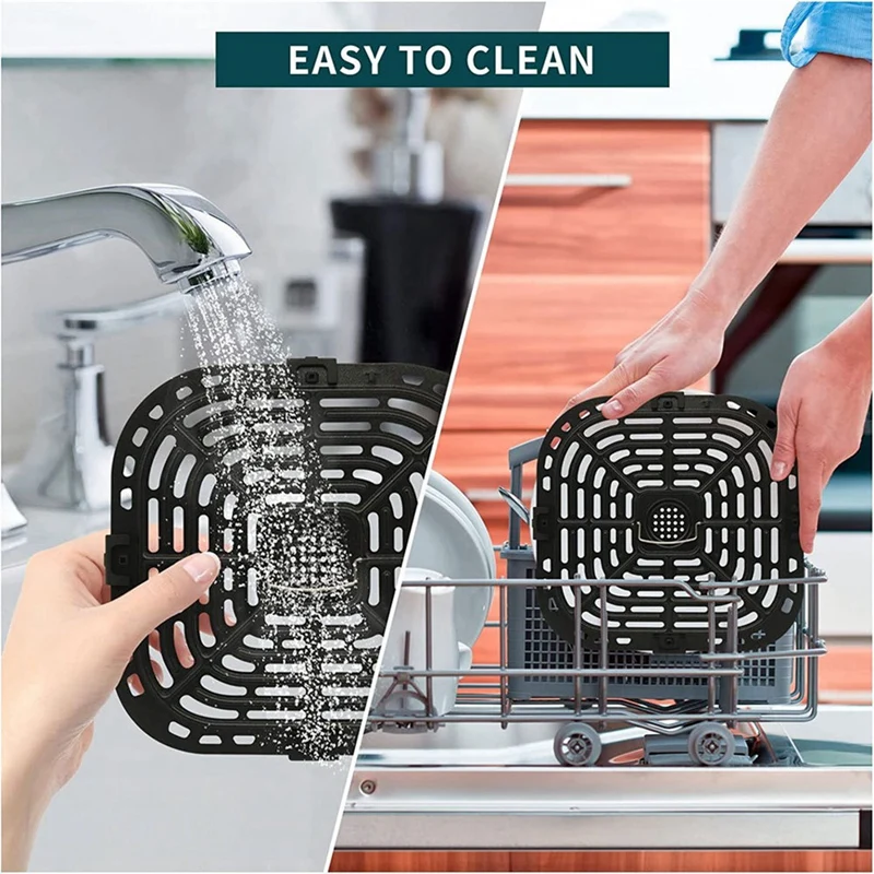 2PCS Air Fryer Grill Pans Replacement Parts For Instants Vortex Plus 6QT Air Fryers With Silicon Warfare