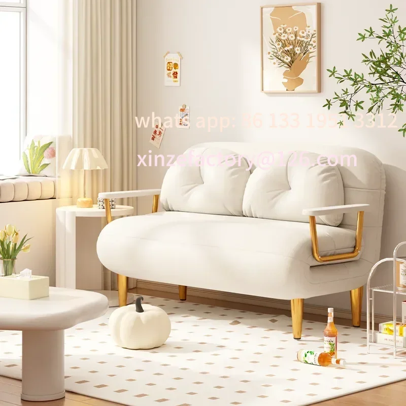 

Customizable Single Minimalist Sofa White Cute Relaxing Folding Comfortable Sofa Tiny House Women Individual Sofas Cama Living R