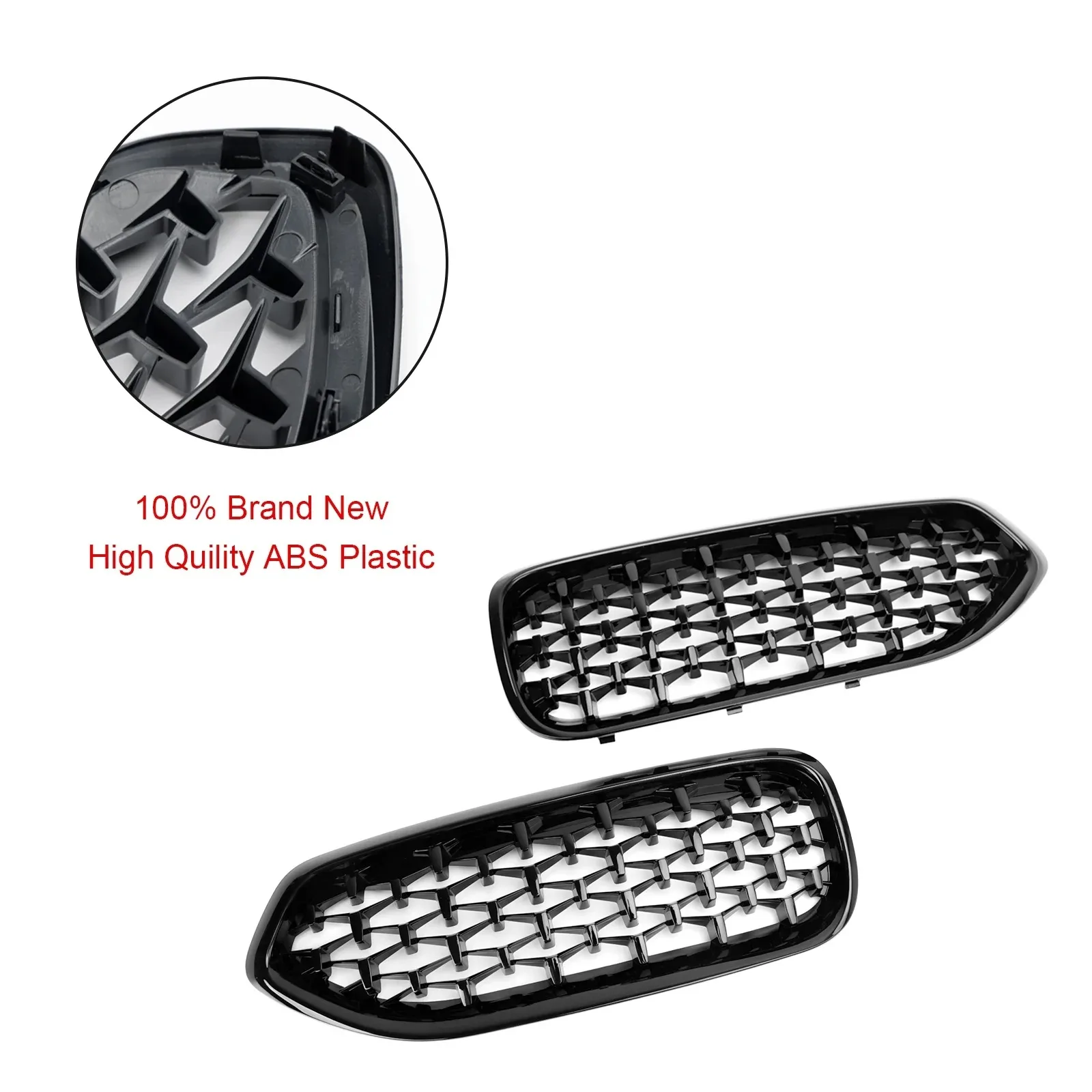 الماس نمط سيارة الجبهة الوفير مصبغة لسيارات BMW Z4 G29 2019-2025 السيارات سباق الشوايات العسل شبكة شواء اكسسوارات السيارات الخارجية #6