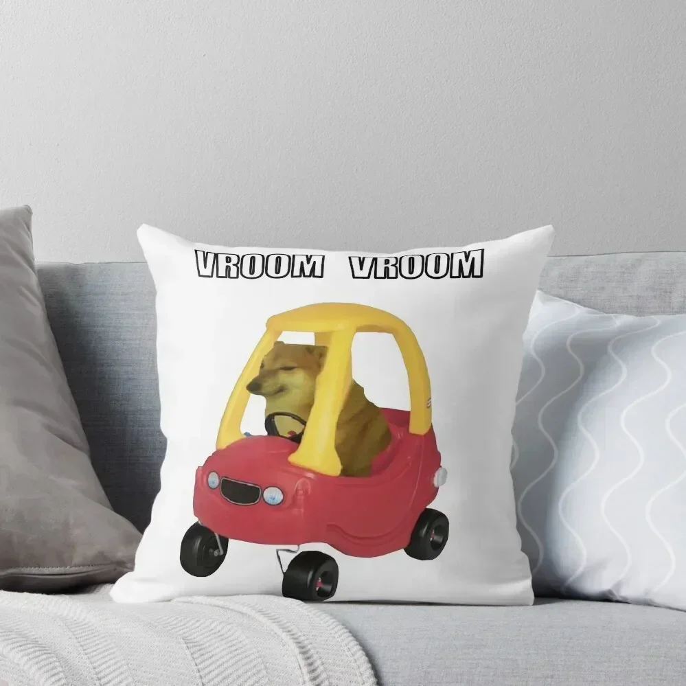 

cheems car Throw Pillow Pillowcases Bed Cushions ornamental pillows for living room Sofa Cushion Cover pillow