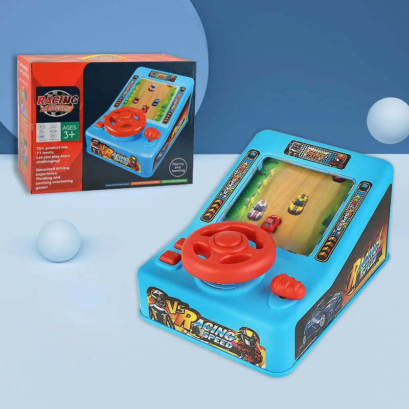 Carro de corrida eletrônico aventura jogo volante condução brinquedo máquina de jogo simula volante carro de corrida